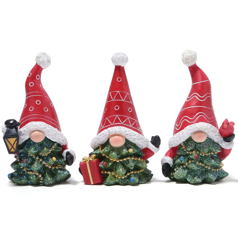3 Pcs Christmas Gnomes Decorations Xmas Hat Gnomes Figurines Decors Handmade E