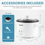 Housewares 4-Cups (Cooked) / 1Qt. Rice & Grain Cooker
