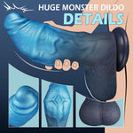 2.8" Diameter Fantasy Monster Dildo, 8.2" Girthy Dragon Dildo With Strong Suction Cup, Alien Dildos Animal Anal Dildos For Vaginal G-Spot, Giant Massive Sex Toys For Women Men