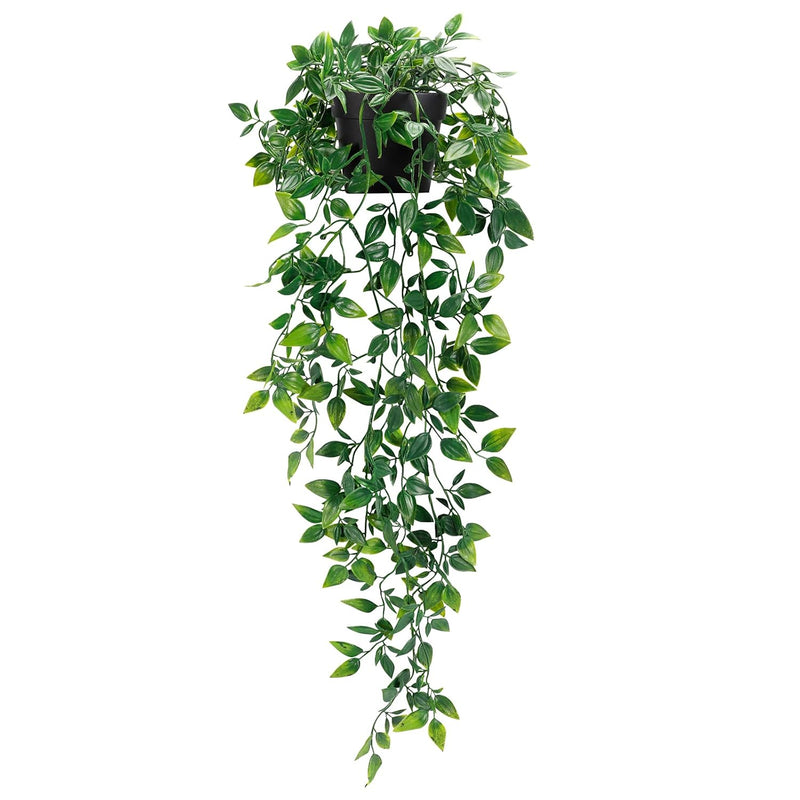 Artificial Hanging Plants Small Fake Potted Plants, Faux Plants For Indoor Out