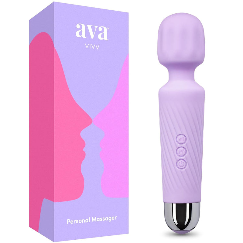 Vibrator Wand Sex Toys [Clit Stimulator Vibrators] Vibrator For Woman | Sex Toy | Gifts For Women | 20 Patterns & 8 Speeds Of Pleasure | Quiet & Small | Adult Sex Toys -Standard - Purple