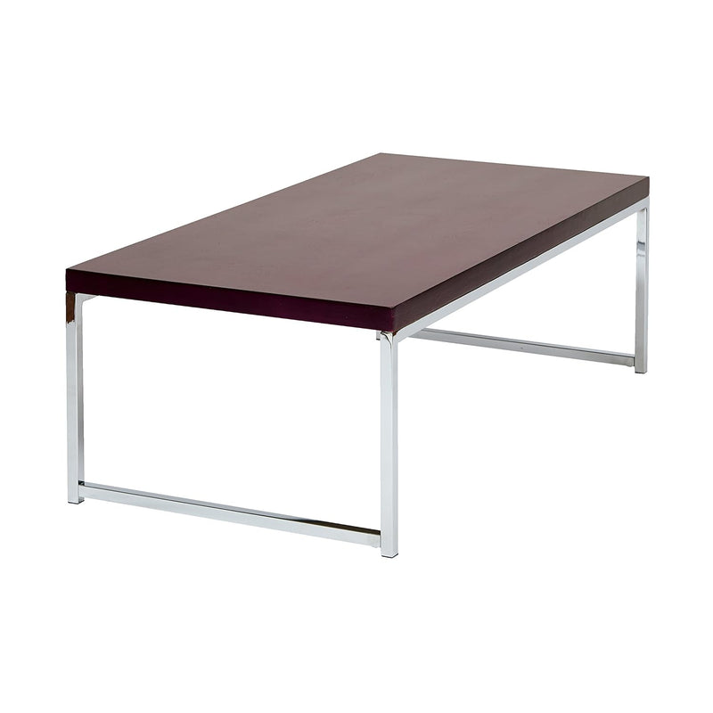 Avenue Six Osp Home Furnishings Wall Street Coffee Table With Chrome Base, Esp