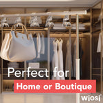 Acrylic Purse Hanger - Durable Bag Hanger Organizer and Storage for Luxury Closet 3 Pack - Purse Hanger Closet Organizer - Handbag, Bag Hanger for Closet Holds Up to 66Lbs - No Tools Needed