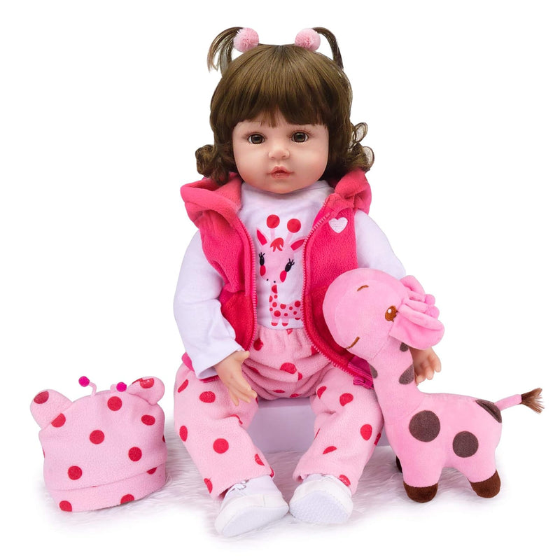 Reborn Baby Dolls Toddler Realistic Reborn Girl 18 Inch Doll Weighted Lifel