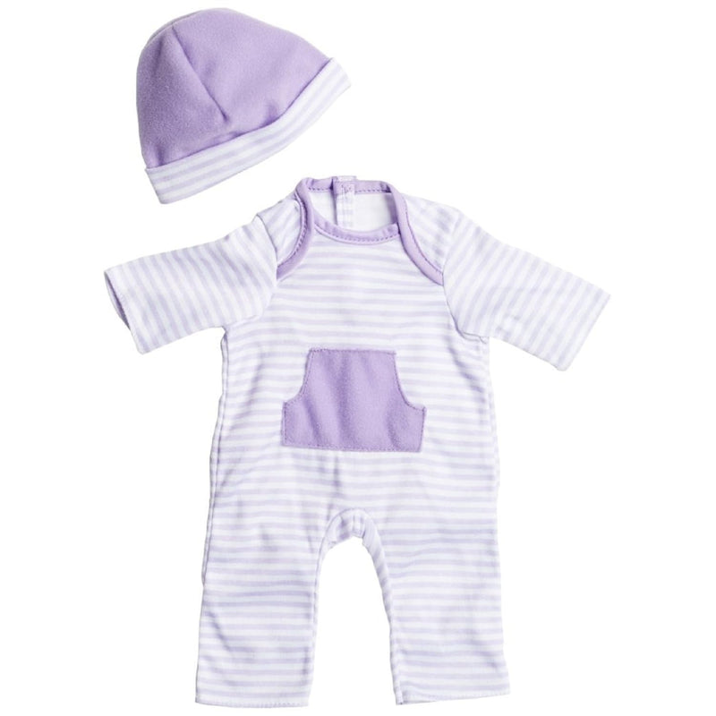Berenguer Boutique La Baby Doll Outfit 2 Piece Purple Striped Onesiewashabl