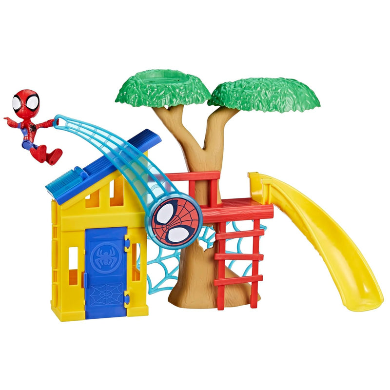 Spidey and his Amazing Friends Spidey Playground Playset, Includes 4-Inch A