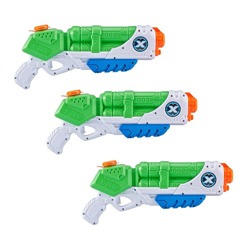 X-Shot Water Warefare Typhoon Water Blaster (3 Pack) by ZURU, Watergun for