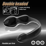 20 Inch Double Ended Dildo Huge Double Dong For Vaginal Anal Play, Double Penetration Sex Toys For Couple Lesbian Gay (Transparent Black)
