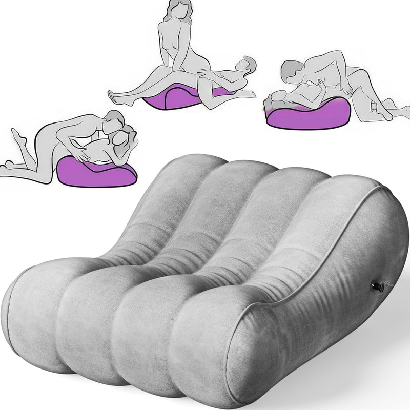 Sex Pillow Couples Sex Toys, Sex Furniture For Bedroom Inflatable Lounge Sex Chair, Sex Wedge Sex Sofa Bedroom, Velvety Anti-Leak Valve Sex Bed Things Cushion, Couple Female Adult Sex Toys
