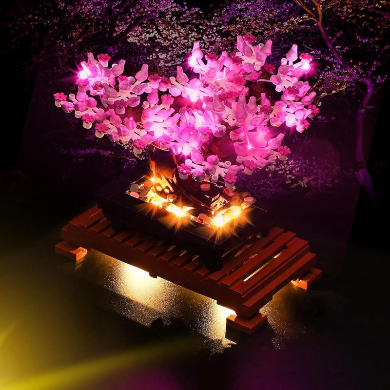 Led Light For Lego Bonsai Cherry Blossom Tree 10281 Model,Design And Config