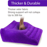 Curved Inflatable Sex Pillow – Velvet Position Cushion for Enhanced Intimacy