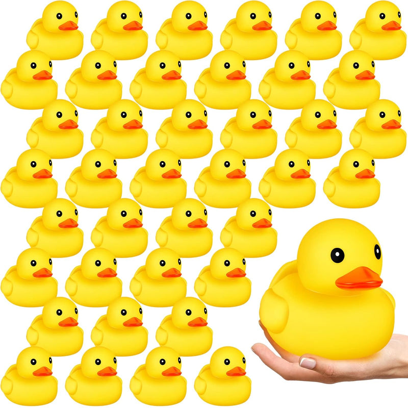 Deekin 20 Pcs 5 Inches Large Yellow Rubber Ducks Bulk Large Duck Bath Toy S