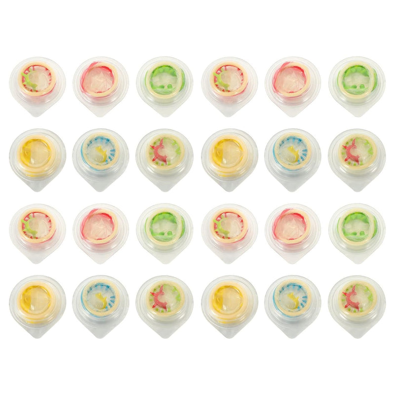 24Pcs Comfortable Condoms Latex Thin Condoms Colorful Flower Healthy Safe Sleeve Sensitive Lifestyles