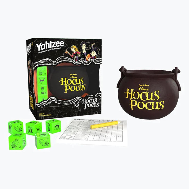 YAHTZEE: Disney Hocus Pocus | Collectible Witch’s Caldron Dice Cup | Classi