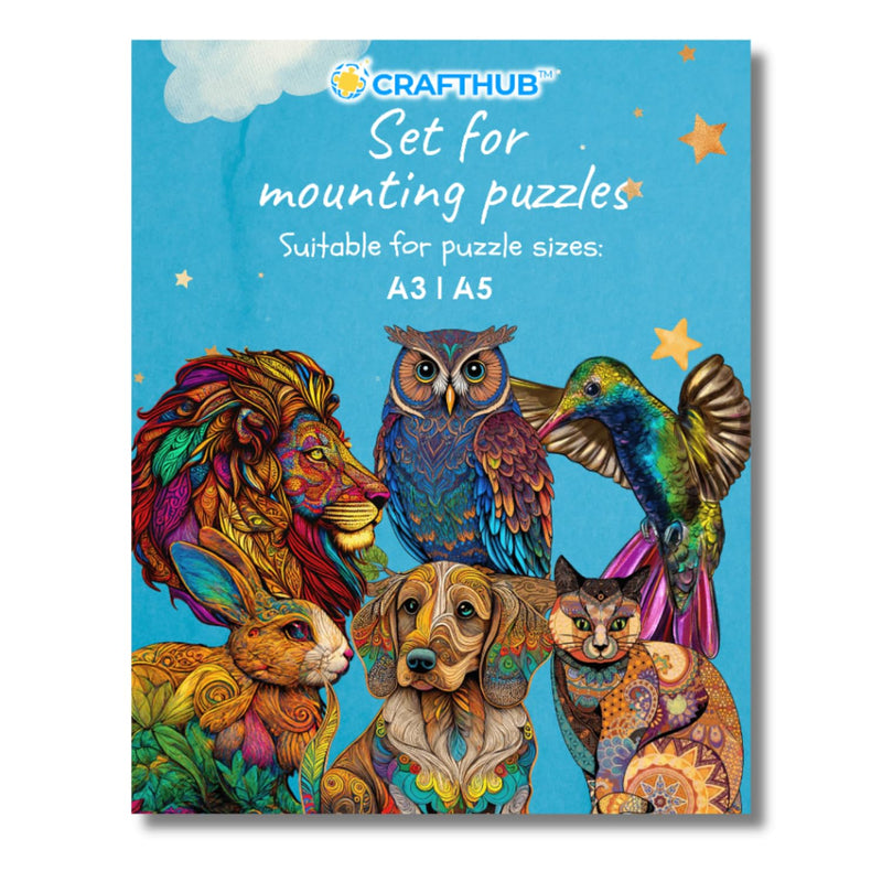 Puzzle Saver, Wooden Jigsaw Puzzles Mounting Kit For Wall Art, Includes Adh