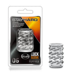 Blush Sex Toys For Men - Stay Hard Cock Ring Sleeve 6 - Soft Tickly Ridges Penis Ring For Enhance Erection & Girth - Slide It On Penis, Vibrator, Dildo - Stack, Mix, Match To Create Unique Sensations