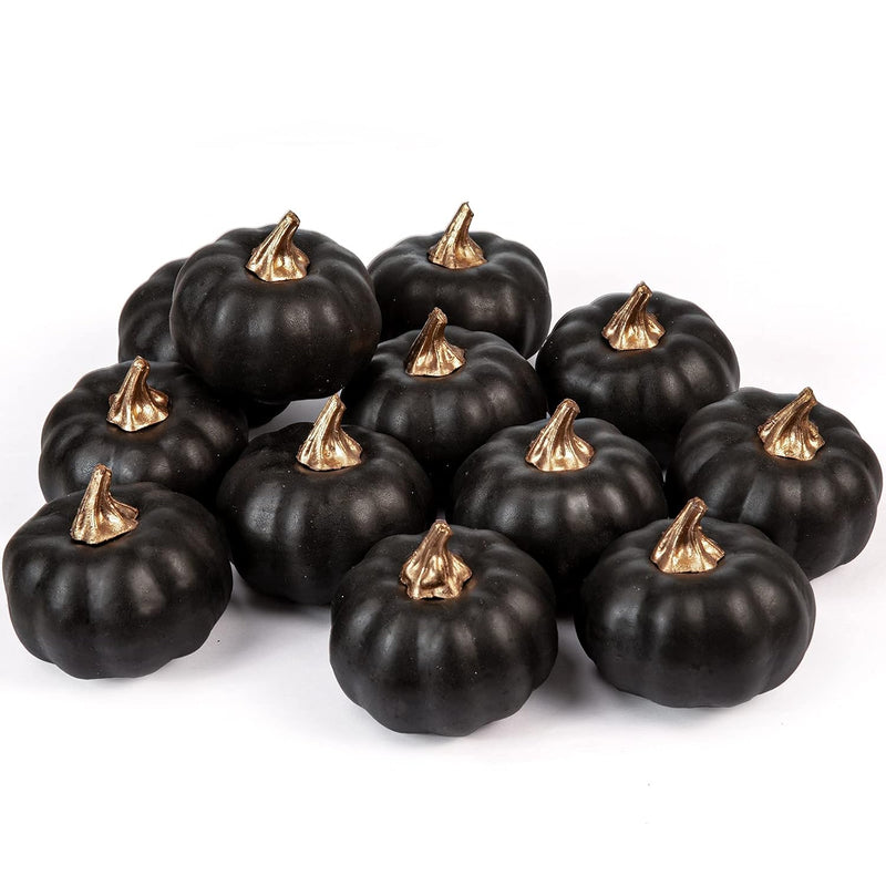 Artificial Pumpkins Bulk 12Pcs Vintage Pumpkin Harvest Lifelike Pumpkin Fake F