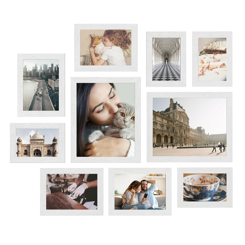 Picture Frames, 10 Pack Collage Picture Frames With Two 8X10, Four 5X7, Four 4