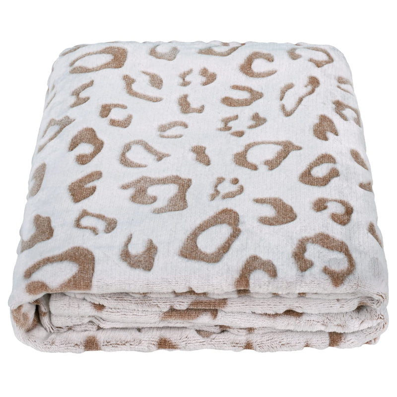 Flannel Fleece Cheetah Print Throw Blanket, Lightweight Super Soft Cozy Plush