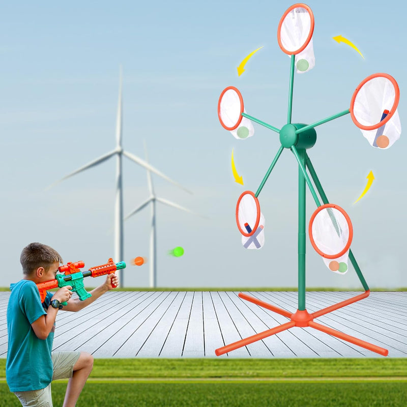 Kids Shooting Target For Nerf Gun Party Shooting Game Practice Moving Rotat