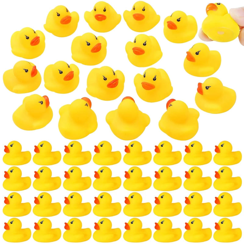 Rubber Duck 50 Pack Mini Rubber Ducky Float Ducks Baby Bath Toy, Great For