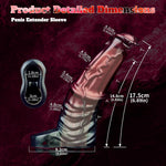 Penis Sleeve Cock Sleeve Extender Penis Pump Adult Toys Realistic Dildo Girth Sleeve To Enlarge Prolong Adult Sex Toys For Men Couples