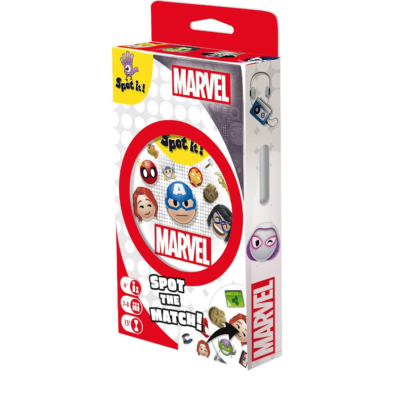 Spot It! Marvel Emojis (Eco Blister) Marvel Super Heroes Family Card Game F