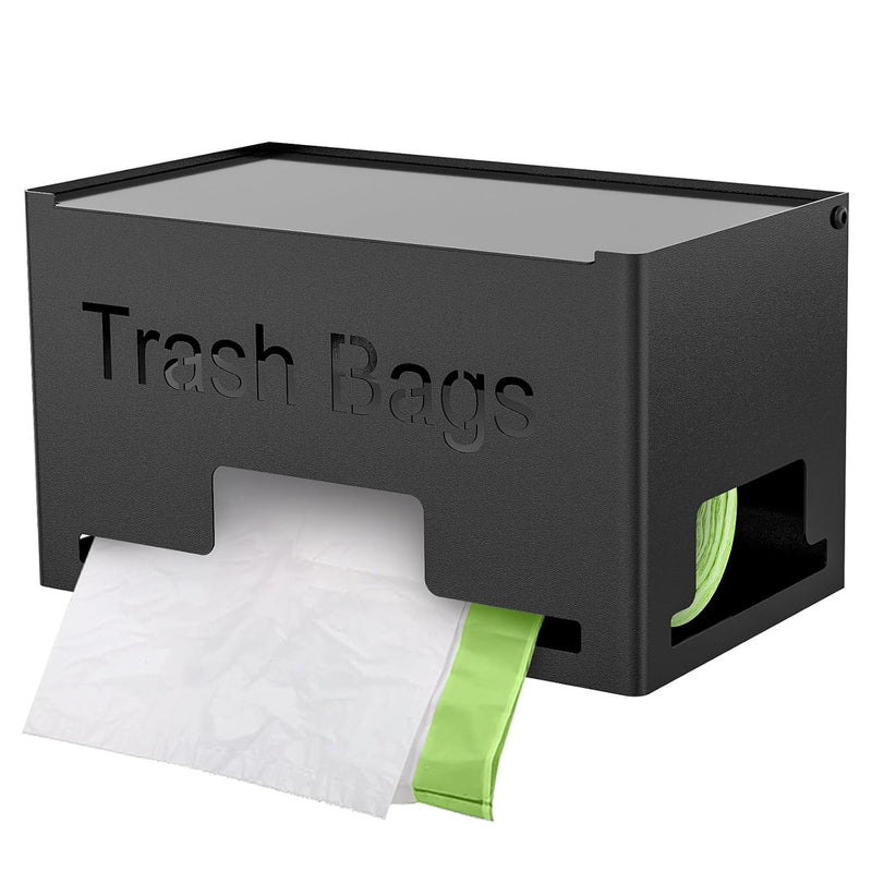 Trash Bag Holder, Metal Trash Bag Dispenser Roll Holder, Kitchen Trash Bag Organ