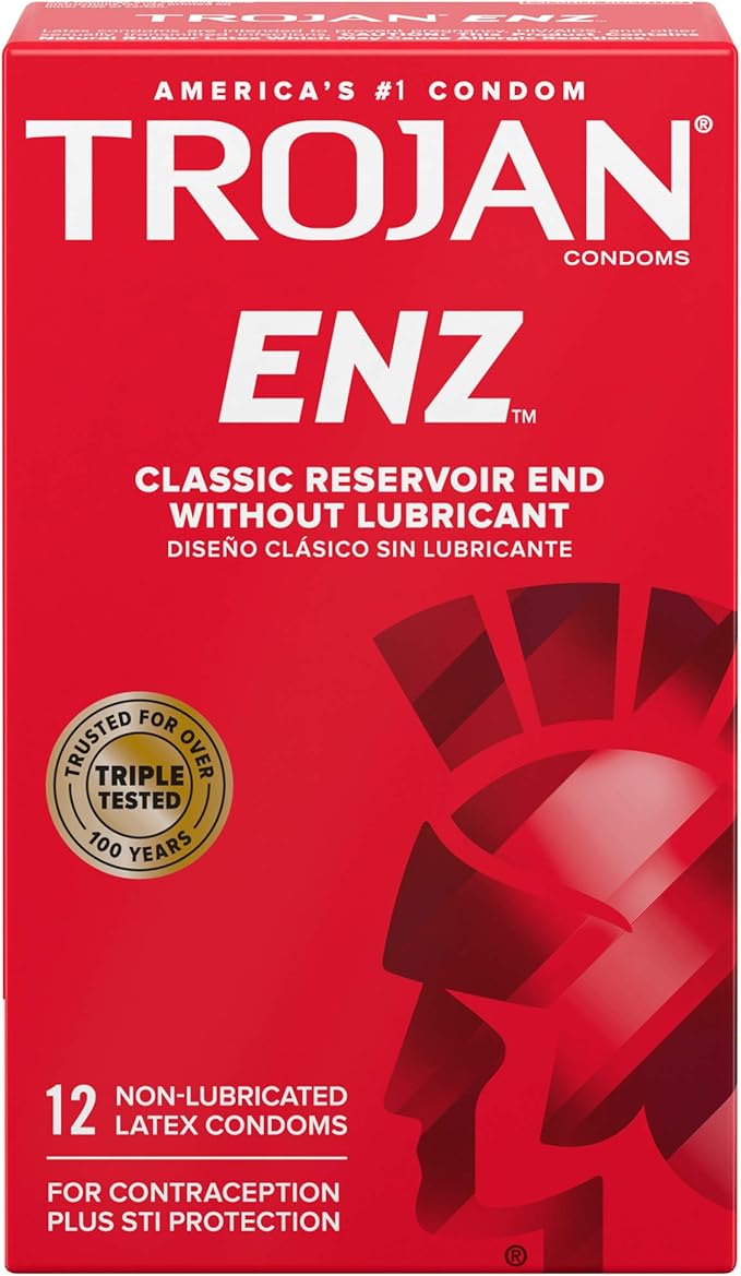 Non-Lubricated Natural Latex Condoms, Classic Fit, 12-Count Pack