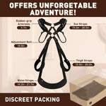 Adjustable Bondage Sex Swing with Waist Support – BDSM Restraint for Couples