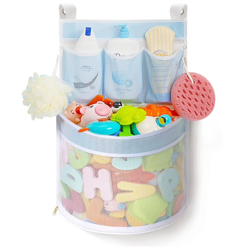 Bath Toy Organizer, Rapid Drying, Multiple Suspension Bath Toy Holder, Large C