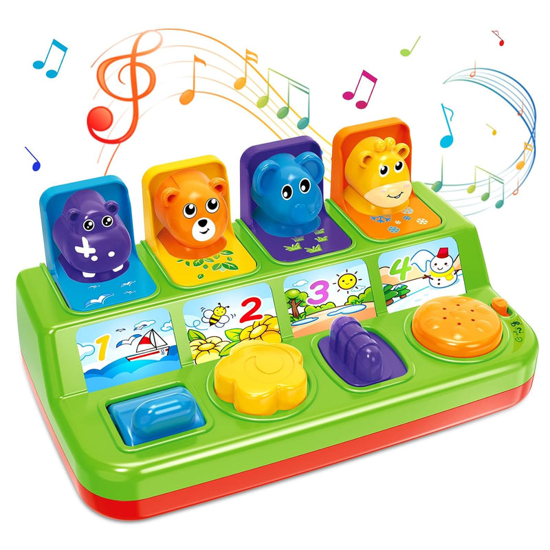 Baby Toys For 6 7 8 9 12 Months, Musical Pop Up Cause And Effect Toys With