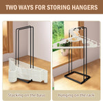 2 Pack Hanger Organizer,Clothes hanger Stacker for Closet Laundry Room，Can accommodate 110 wire hangers，Hanger storage That fits hangers