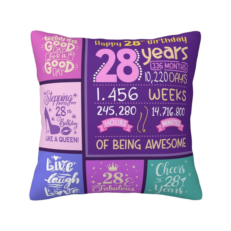 28Th Birthday Decorations For Women, Happy 28Th Birthday Decorations, 28Th Bir