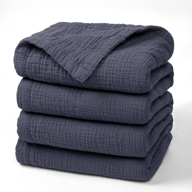 Muslin Blankets For Adults 55”X75” - Kids Couch Throw Blanket For Boys - Light