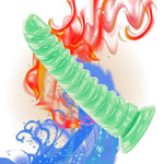 Monster Dildo Green Big Adult Sex Toy With Strong Suction Cup,Realistic Dildo Safe And Soft Silicone Material Adult Sex Toys Penis With Strong Suction Cup For Hands-Free Play Vaginal G-Spot
