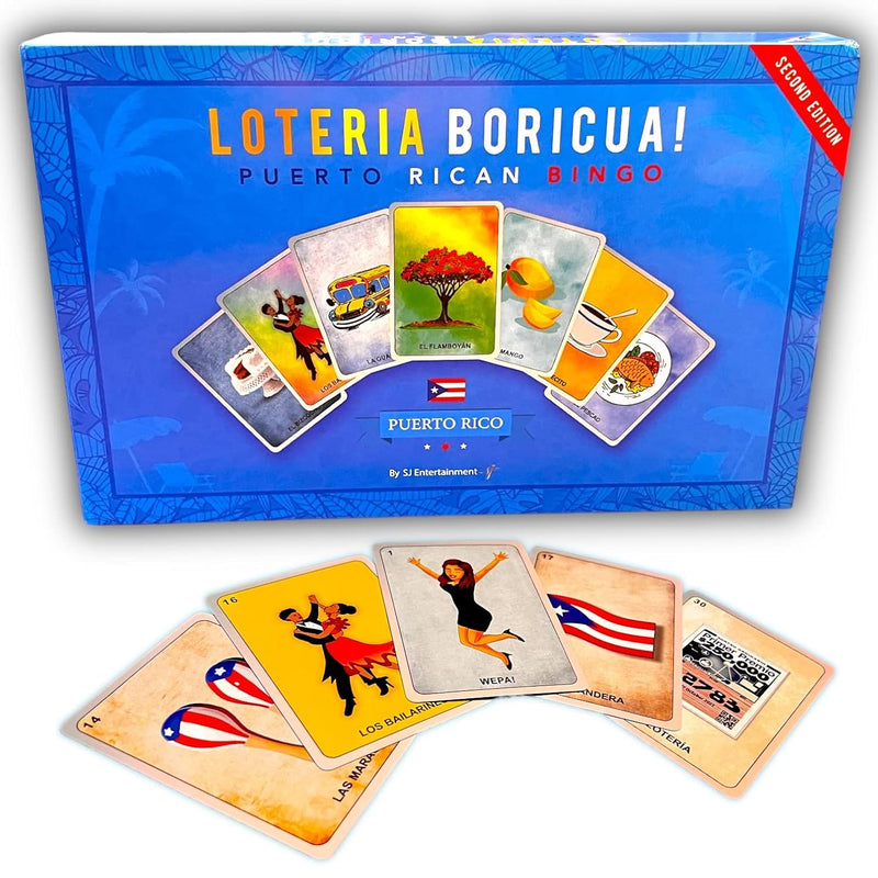 Puerto Rico Bingo Loteria Boricua Millennial Bilingual Puerto Rican Game Bi