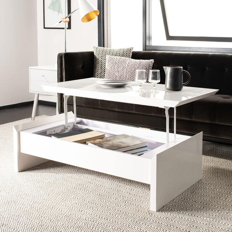 Home Kinsley White Lift-Top Storage Coffee Table
