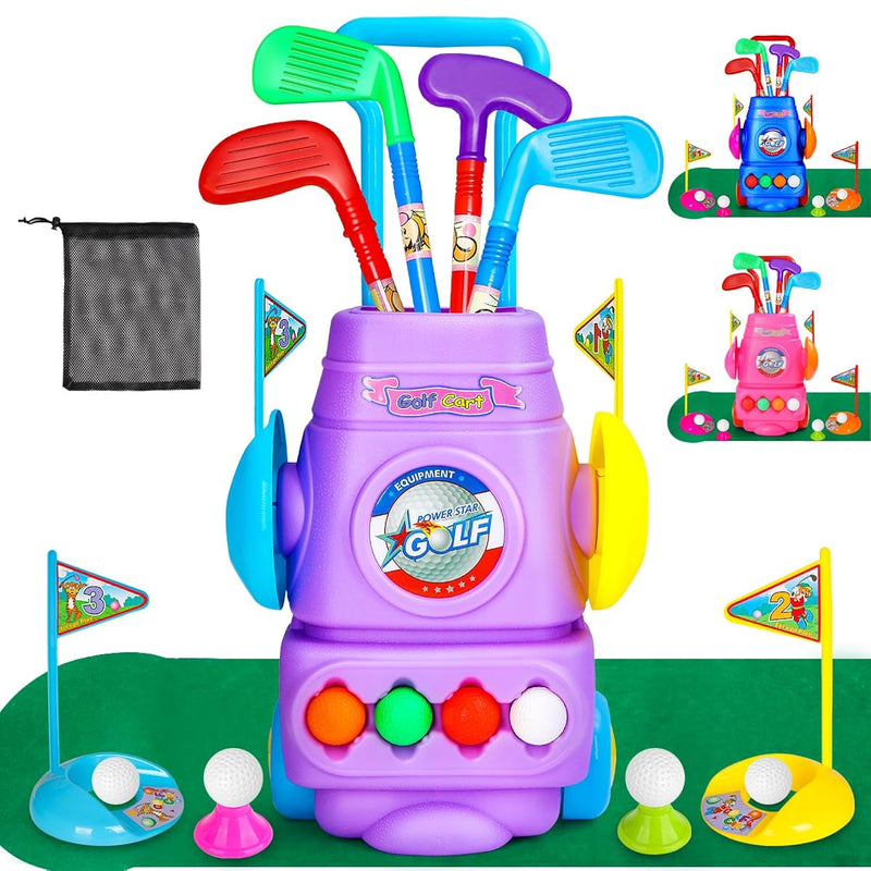Kids Golf Club Set Toddler Golf Ball Game Play Set Sports Toys Gift For Boy