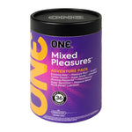 Condoms Mixed Pleasures | Variety Of Thin, Glow In The Dark, Studded, And More | 36 Pack