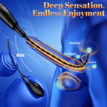 Penis Vibrator Vibrating Urethra Sound: Silicone Penis Plug Sounding Rod With 9 Vibration, Sex Toys - Catheters & Sounds Prostate Stimulator With Led, Urethral Vibrator Bdsm Sex Toys For Men