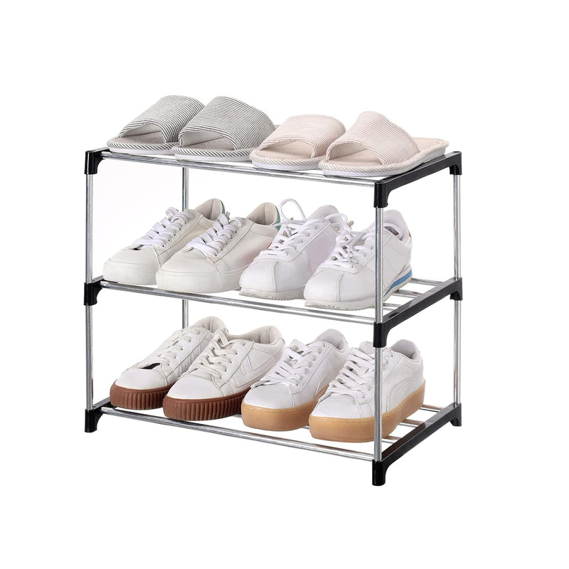 Stackable Small Shoe Rack, Entryway, Hallway And Closet Space Saving Storage And