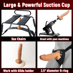12" Extra-Large Thick Dildo with Strong Suction Cup, Curved Design for G-Spot & Anal