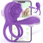 Mens Womens Rose Sex Toy - Vibrating Penis Ring Girth Sleeve, Adult Sex Toys & Games For Couples Men Pleasure, Cock Rings For Men Sex, Juguetes Sexuales Para Hombres