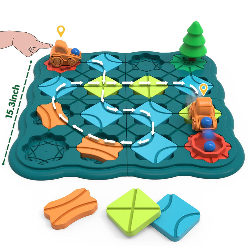 Kids Toys Stem Board Games Logic Road Builder Brain Teasers Puzzles For 3 T