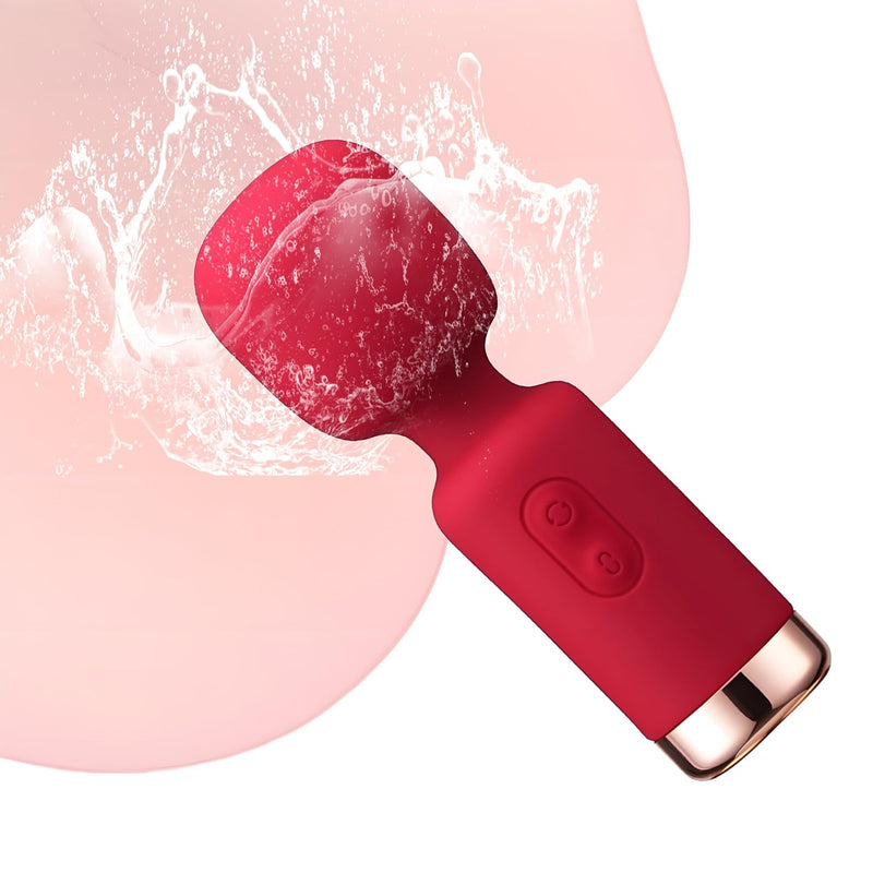 Vibrator Wand, Small Women Sex Toy, Silicone Vibrating Dildo For G Spot Nipple, Rechargeable Clit Vibrator, Water Resistant Female Vibe Wand, Quiet Adult Vibrater Sexual Pleasure Tools