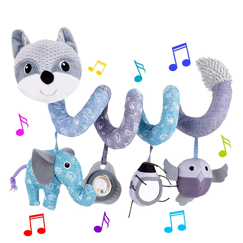 Car Seat Toys, Infant Baby Spiral Activity Hanging Toys For Car Seat Stroll