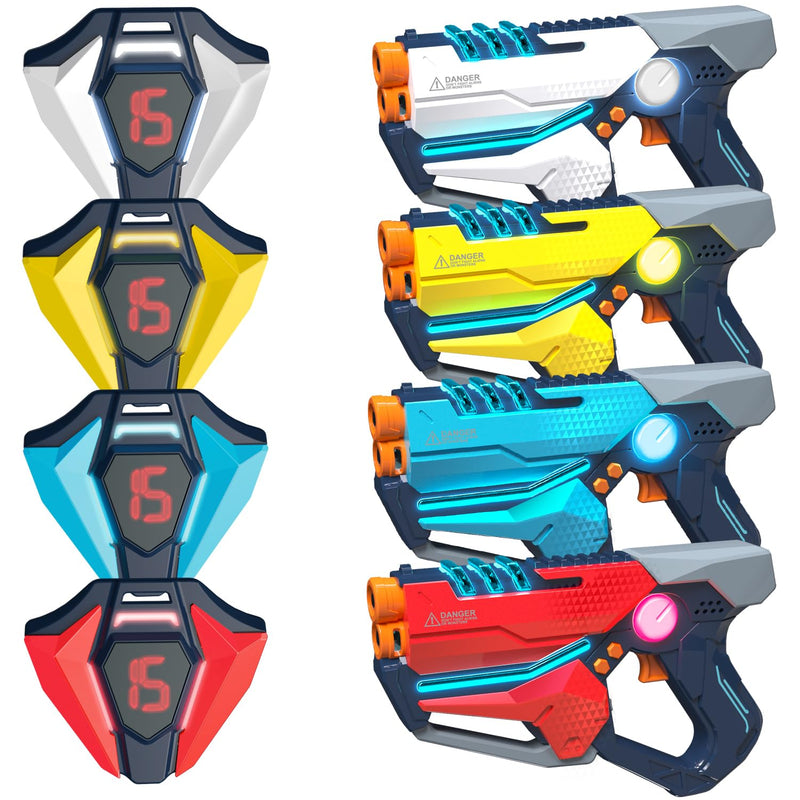 Laser Tag Set Of 4, Laser Tag Gun With Vest For Teens And Adults Boys & Gir