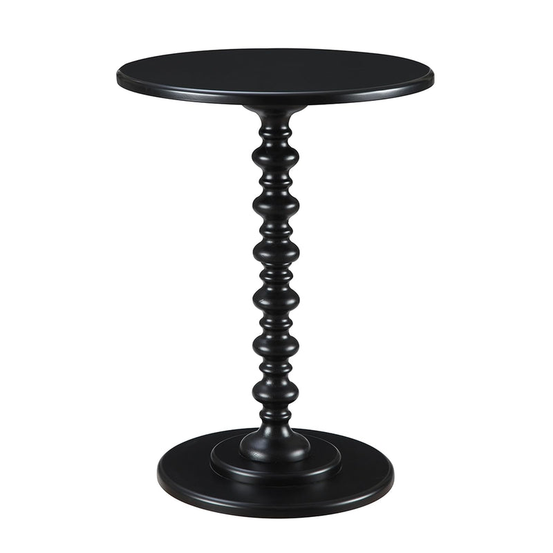 Palm Beach Spindle Table, Black, 17.75 In X 17.75 In X 24 In