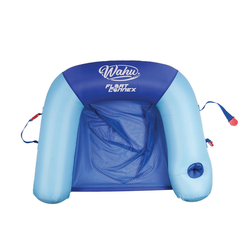 Float Connex Aqua Pool Seat With Connex Clips, Cupholder, And Inflate Valve